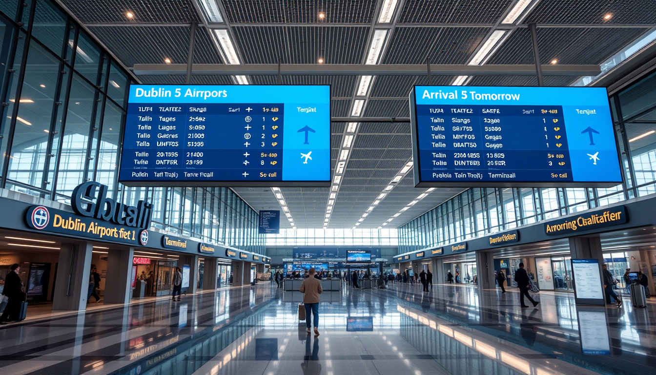 Dublin Airport Arrivals Tomorrow: Terminal 1 & 2 Live Tracker